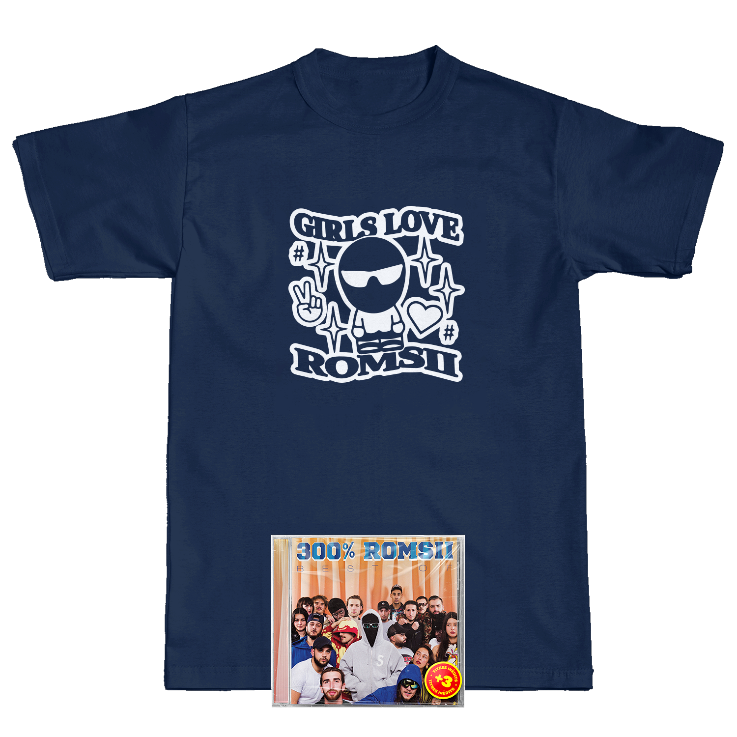 PACK CD + T-SHIRT BLEU