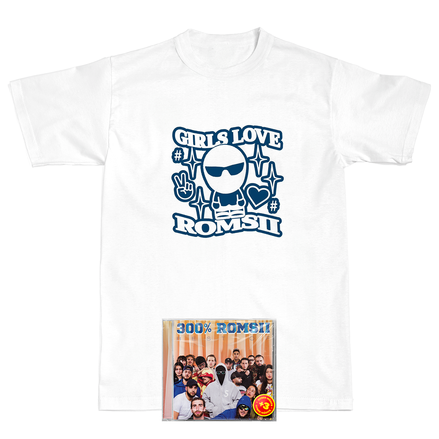 PACK CD + T-SHIRT BLANC